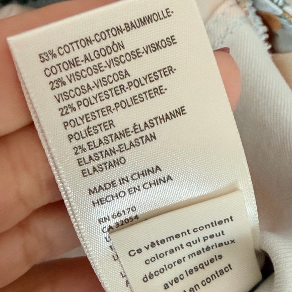 New Free People Venice Beach Flare Jeans in Sky Combo Cali Poppies Size 27 - Picture 9 of 10